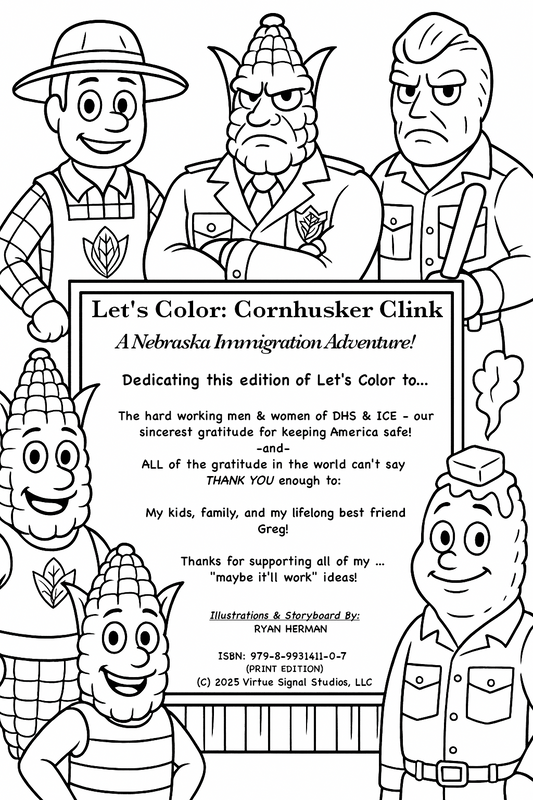 LET'S COLOR™:  CORNHUSKER CLINK - PRINT EDITION